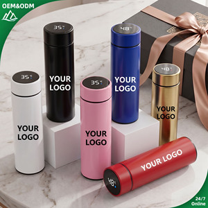Portable <strong>Thermos</strong> <strong>Bottle</strong> Coffee Tea Smart Temperature Display Vacuum Flask Water <strong>Bottle</strong> With Filter Wedding Souvenirs Custom Cups - Product Image 1