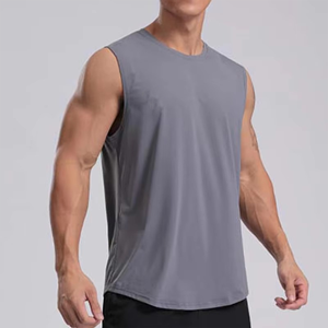 ชุดออกกำลังกายแขนกุดสำหรับผู้ชายแห้งเร็วเสื้อกล้ามและกางเกงวิ่งชุดฝึกออกกำลังกายน้ำหนักเบา - Product Image 6