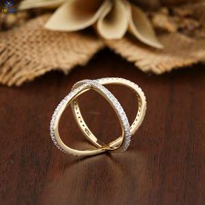 แหวนเพชรทรงกลม1.18 TDW สีเหลืองทอง18K ประดับหินในห้องทดลอง cvd/hpht - Product Image 3