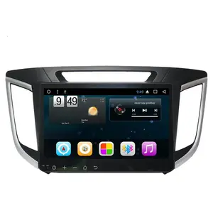 AuCar 10.1 "Android 10 araç DVD oynatıcı oyuncu GPS navigasyon kafa ünitesi için dokunmatik ekran araba radyo otomatik Stereo Hyundai IX25 Creta 2014-17