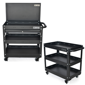 รถเข็นเครื่องมือ 3 ชั้นสแตนเลส MS VNUQ071XDBB2 ตู้เครื่องมือเหล็กตัวป้องกันโพลีเอสเตอร์ผู้ผลิตมาตรฐานเวียดนามที่กําหนดเอง - Product Image 1