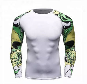 GAF 100% Spandex Respirant Séchage Rapide Personnalisable Impression de Logo Design Unique MMA Rash Guard Manches Longue Longueur Durable - Product Image 1