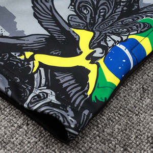 Sudadera con capucha y cremallera con logotipo impreso informal de invierno de algodón para hombre, pantalones para correr, chándal de punto - Product Image 2