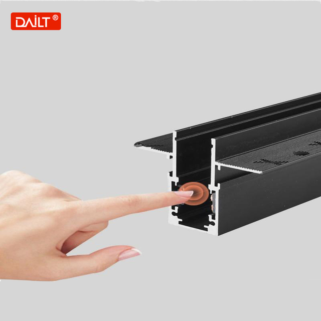 15mm Modern LED Aluminum Ultra-Thin Magnetic Track Light Surface Mounted Track Lighting Ceiling Magnetic Track Light