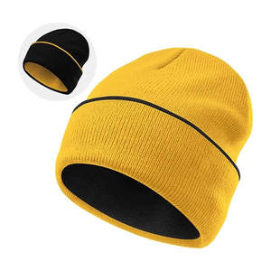 Best Selling Acrylic Cuff Beanies with Custom Logo Men Beanie Manufacturer Knitted Jacquard Cap <b>Winter</b> <b>Hats</b> - Product Image 6