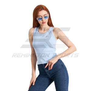 เสื้อกล้ามสำหรับผู้หญิงและเล่นฟิตเนสเพาะกายโลโก้ได้ตามต้องการ - Product Image 4