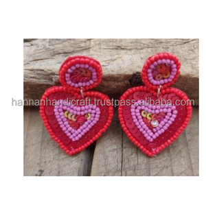 Nuevo modelo de joyería de moda de alta calidad, pendiente bordado de cuentas de semillas, pendiente hecho a mano para mujeres y niñas, multicolor a bajo precio - Product Image 2