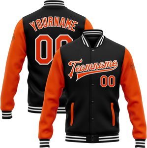Chaqueta universitaria sublimada con nombre y número personalizados, logotipo bordado para ropa de equipo de alta calidad - Product Image 1
