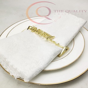 Anneaux de serviette en métal élégants, conçus pour rehausser la présentation de la table lors de mariages, de dîners en famille, de dîners formels, style luxueux - Product Image 6