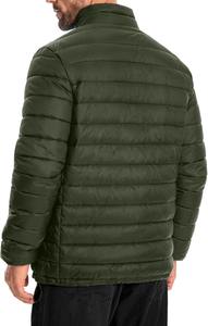 Chaqueta Acolchada con Capucha para Hombre, Moderna, con Bolsillo Delantero, Impermeable, Cortavientos, Ecológica y Transpirable para Invierno - Product Image 4