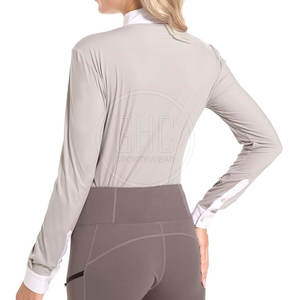 Equestrian <b>Wear</b> High Long Sleeve <b>Horse</b> <b>Riding</b> Shirts Adult Ladies Cotton/Polyester Digital Print Quick Dry Breathable - Product Image 6