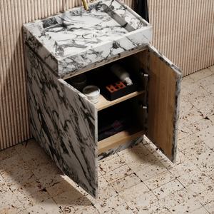 Современная раковина Arabescato из белого мрамора, умывальник из натурального камня, высококачественный дизайн, декоративная раковина для ванной комнаты - Product Image 5