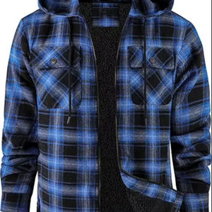 แจ็กเก็ตมีฮู้ดสำหรับผู้ชายเสื้อแจ็กเก็ตแนวสตรีทพลัสไซส์ - Product Image 2