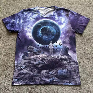 Camiseta Deportiva Casual para Hombre, 100% Algodón, Impresión por Sublimación, Ajuste Holgado, Transpirable, Secado Rápido, Venta al Por Mayor - Product Image 6
