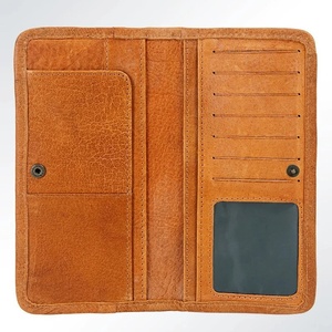 Portefeuille Western en cuir repoussé à la main Portefeuille Western Buck Stitch Portefeuille en cuir Sac en cuir véritable Pochette en cuir véritable - Product Image 2