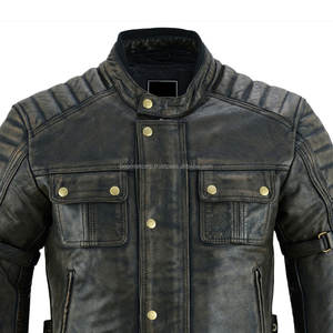 Best-seller Veste de moto en cuir véritable à bas prix Nouvelle veste de moto personnalisée à la mode Vestes de moto en cuir très résistantes - Product Image 6