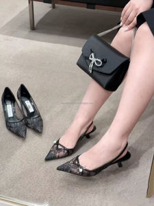 JC MIRA 2026 Printemps-Été – Escarpins à talons chaton en dentelle, séduisants et très demandés pour femme - Product Image 5