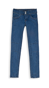 Pantalones vaqueros de verano de mujer largos azules de diseño informal pantalones vaqueros ajustados de cintura alta de algodón de talla grande para mujer tarifa al por mayor - Product Image 6