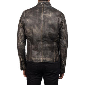 แจ็คเก็ตบอมเบอร์หนังแกะเคลือบคุณภาพสูง ดีไซน์สั่งทำพิเศษ กันลม ซิปกระเป๋าหลายช่อง สำหรับผู้ชาย มีหลายสีให้เลือก สไตล์ไฮสตรีท - Product Image 4