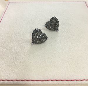 Pendientes de Diamantes Naturales de Corte Corazón Marrón de 1.39 Quilates en Plata de Ley 925 para Mujer - Regalo Moderno para Aniversario de Bodas - Product Image 2