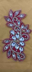 Venta al por mayor de parches de cuentas de diamantes de imitación hechos a mano en 3D para ropa de niños apliques de tela bordados - Product Image 3