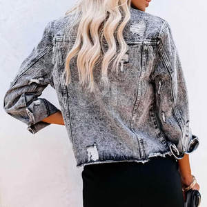 Chaqueta Vaquera para Mujer, Diseño Nuevo, Superventas, Calidad Premium, Color Sólido, Estilo Urbano, Ligera - Product Image 4