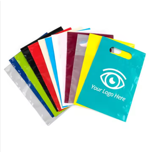 Sac à provisions en plastique pour petite entreprise découpé avec poignée Store Retail - Colorful HM brand - Product Image 2