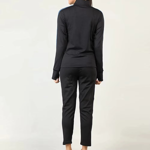 ชุดวอร์มผ้าฝ้าย 100% ระบายอากาศดี ดีไซน์ใหม่ทันสมัย พร้อมโลโก้สั่งทำพิเศษ ไซส์พลัส เสื้อครอปฮู้ดดี้ ชุดออกกำลังกาย 2 ชิ้น สำหรับผู้หญิง - Product Image 2