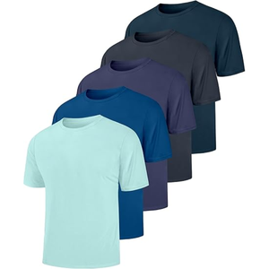 High Quality Short Sleeve T Shirt Set Comfortable Solid & Multi Color Custom Print <b>Logo</b> Direct From Factory Budget Friendly - Product Image 1