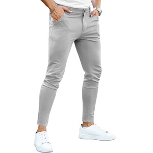 2025 pantalones de vestir formales de oficina ajustados de lujo para hombre, Pantalones chinos de patrón recto Formal de alta calidad de BD - Product Image 3