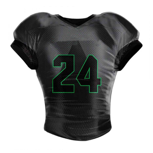 Camisetas de Fútbol Americano de Alta Calidad, 100% Poliéster, Transpirables, de Secado Rápido, Estampadas, de Manga Corta, Cuello en V, Colores Personalizados - Product Image 1