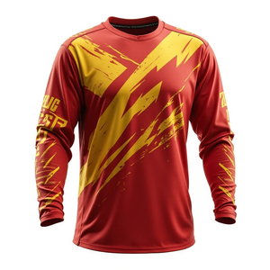 Motocross Jerseys Tissu Premium Confortable Conçu pour Respirabilité Force et Durable Porter Motocross Auto Racing - Product Image 3