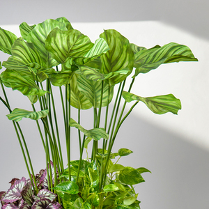 Flores al aire libre jardín realistas mini plantas artificiales grandes de lujo nuevas al por mayor - Product Image 2