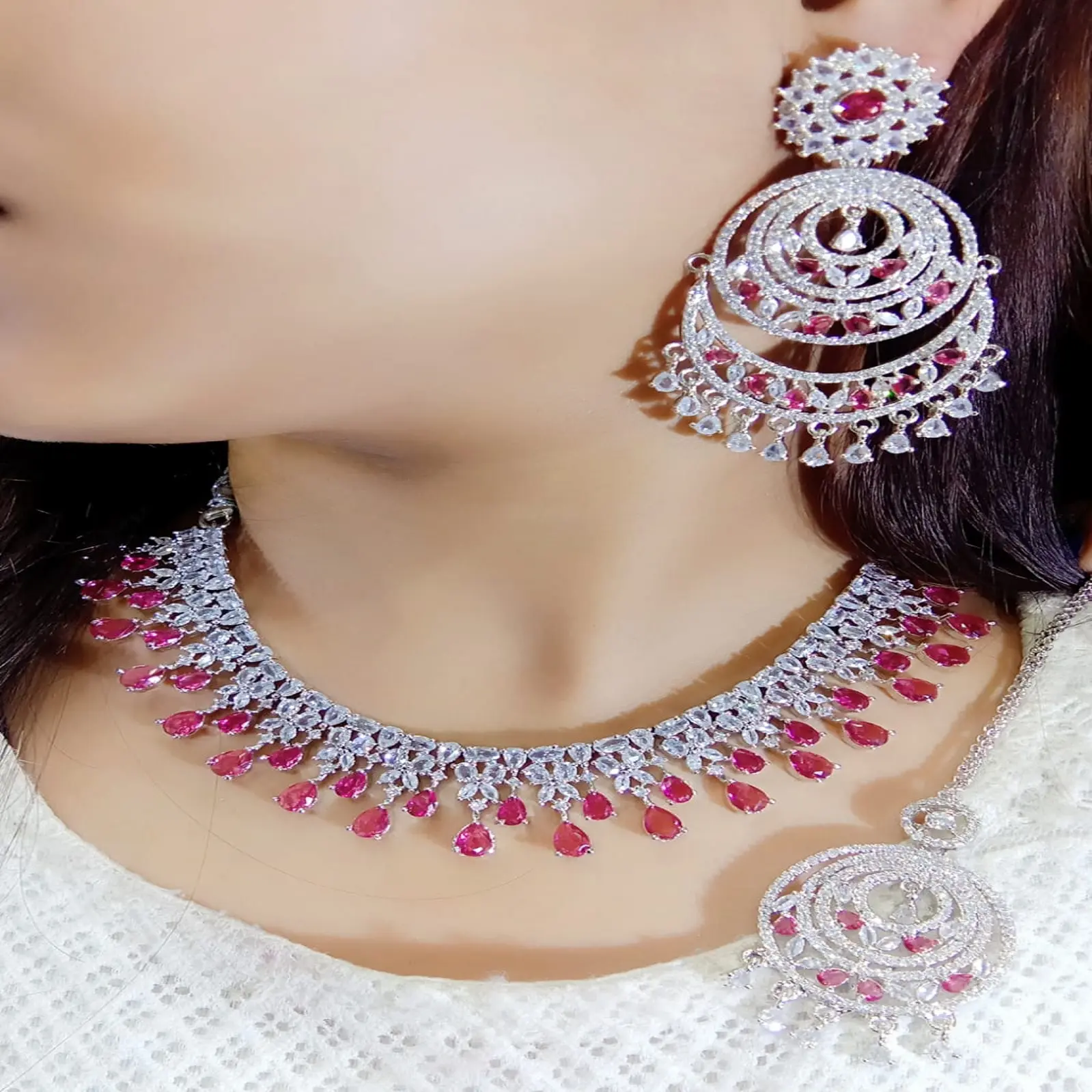 Haute Sur Demande Américain Diamant Bijoux Accessoires pour Femmes indien Fine jewlery grossiste Surat