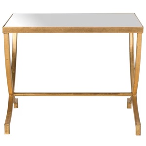 Offre spéciale Table d'appoint élégante en métal plaqué or au design moderne pour la décoration intérieure de la maison ou de l'hôtel Meubles d'angle - Product Image 2