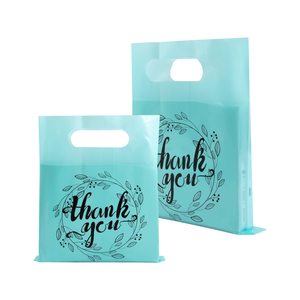 Pe fourre-tout de transport sac à provisions impression personnalisée logo transparent découpé en plastique au détail sac cosmétique de mode durable - Product Image 4