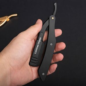 Navaja de Afeitar Profesional LUMINEX IMPEX, Hoja Única de Acero Inoxidable, Mango de Madera, Kit de Afeitado Portátil, Modelo A1 - Product Image 1