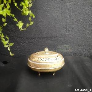 Boîte à soupe artisanale la plus vendue, en laiton, avec un design embossé, idéale pour la salle de bain, la maison, l'hôtel et le restaurant, boîte à soupe décorative - Product Image 1