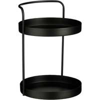 Panier de rangement multi-usages en fer noir à 3 niveaux Panier à fruits pour ustensiles de cuisine Présentoir de table Support de rangement pour le maquillage