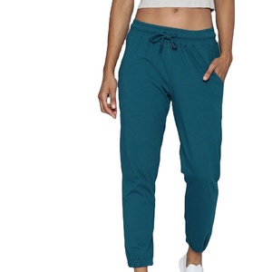 Pantalon de jogging athlétique léger pour femme, coupe skinny taille haute, style urbain - Product Image 1