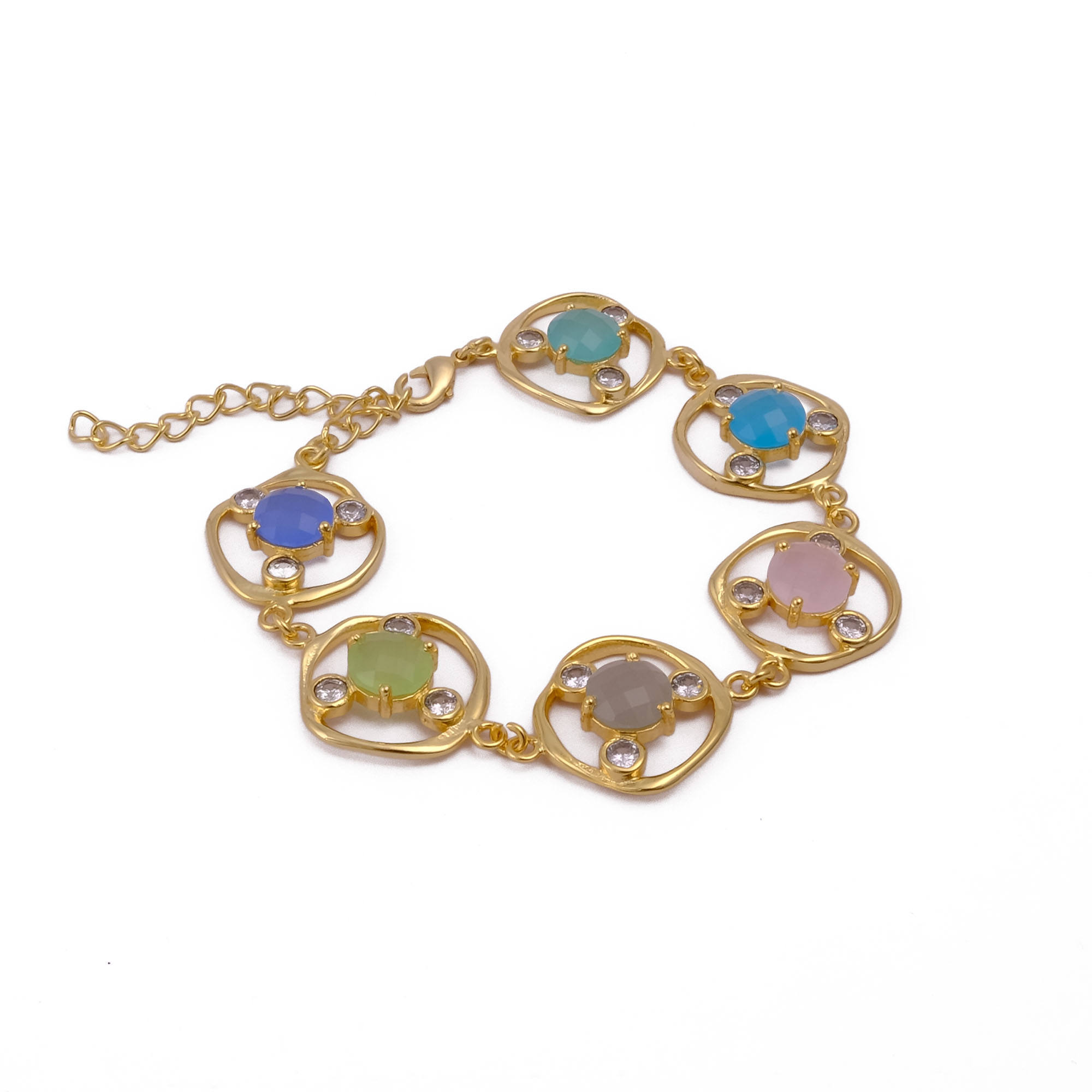 Multi Gemstone with Cz Stone