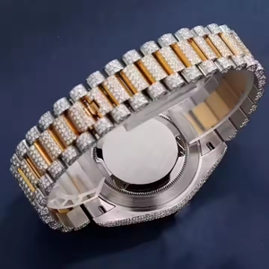 Montre Moissanite Diamond Style Hip Hop avec nouveau design entièrement glacé avec Vvs Clarity montres-bracelets pour hommes femmes - Product Image 4