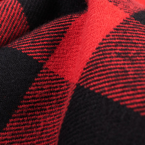 Camisas de franela de madera clásica con logotipo personalizado para hombre de manga larga 100 algodón leñador a cuadros rojo y negro a cuadros - Product Image 6