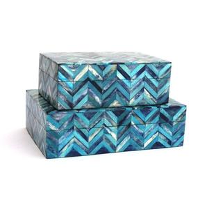 Bone Inlay Wooden <b>Keepsake</b> <b>Box</b> Handmade Decorative Storage Chest Vintage Home Decor - Product Image 4