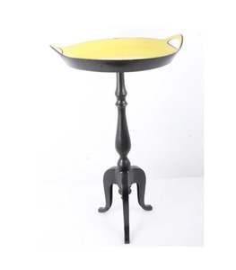 Nouvelle table de conception de plateau faite à la main la plus vendue avec table de salon de finition noire et jaune avec plateau de la meilleure qualité - Product Image 1