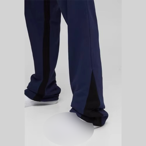 Custom logo Wholesale 100%Cotton Fleece Flare Track <b>Jogger</b> custom logo Men's Sweatpants <b>Stacked</b> Men's Pants Washed - Product Image 3