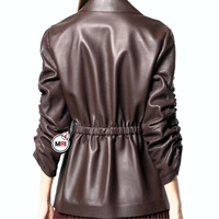 Blouson en cuir respirant pour femme, style moto, automne-hiver, fermeture éclair, manches longues, chaud, pour l'extérieur, service OEM, neuf