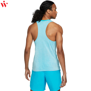 Camiseta sin mangas de entrenamiento para hombre de alta calidad personalizada 2023, nuevo diseño, cuello redondo con tela personalizada - Product Image 6