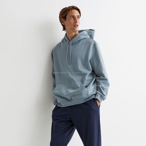 Ropa de algodón para hombre Sudaderas con capucha de mezclilla Sudaderas Pullover Streetwear Chándales Denim Puff Impresión Sudadera con capucha para hombres - Product Image 1