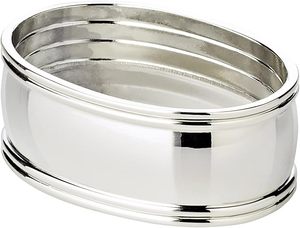 Anillos de boda de acero inoxidable de lujo chapados en plata con deslustre protegido para bodas Vacaciones de Navidad Ocasiones especiales - Product Image 6